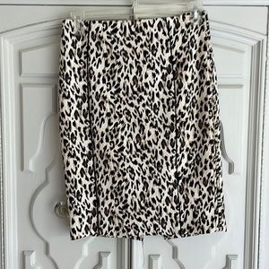 WHBM Animal Print Pencil Skirt